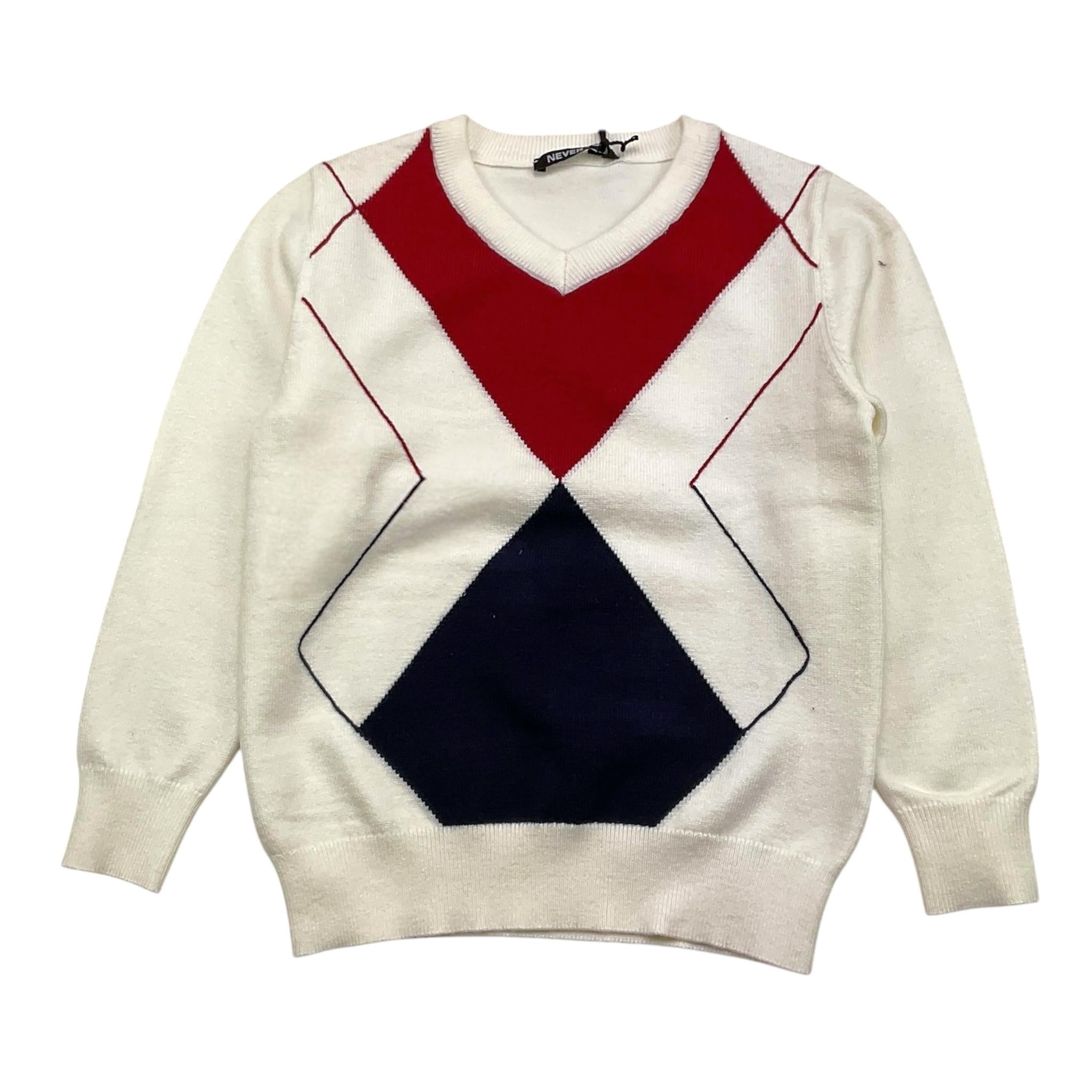 NEVER TOO completo 3pz maglia-camicia-pantalone Blu per Bambino NT2195B BLU NEVER TOO 