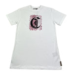 Just Cavalli Abito Mezza Manica Tinta Unita con Brillantini per Bambina JGP26032VE BIANCO JUST CAVALLI 