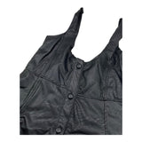 ANIYE BY GIRL abito giromanica in ecopelle tinta unita Nero per Bambina 032340 NERO ANIYE BY GIRL 