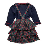 ALETTA completo 2 pezzi maglia-salopette Blu per Neonata RS210094 BLU ALETTA 