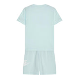 Nike Completo 2 Pezzi T-Shirt-Bermuda Tinta Unita per Neonato 86L596NX AZZURRO NIKE 