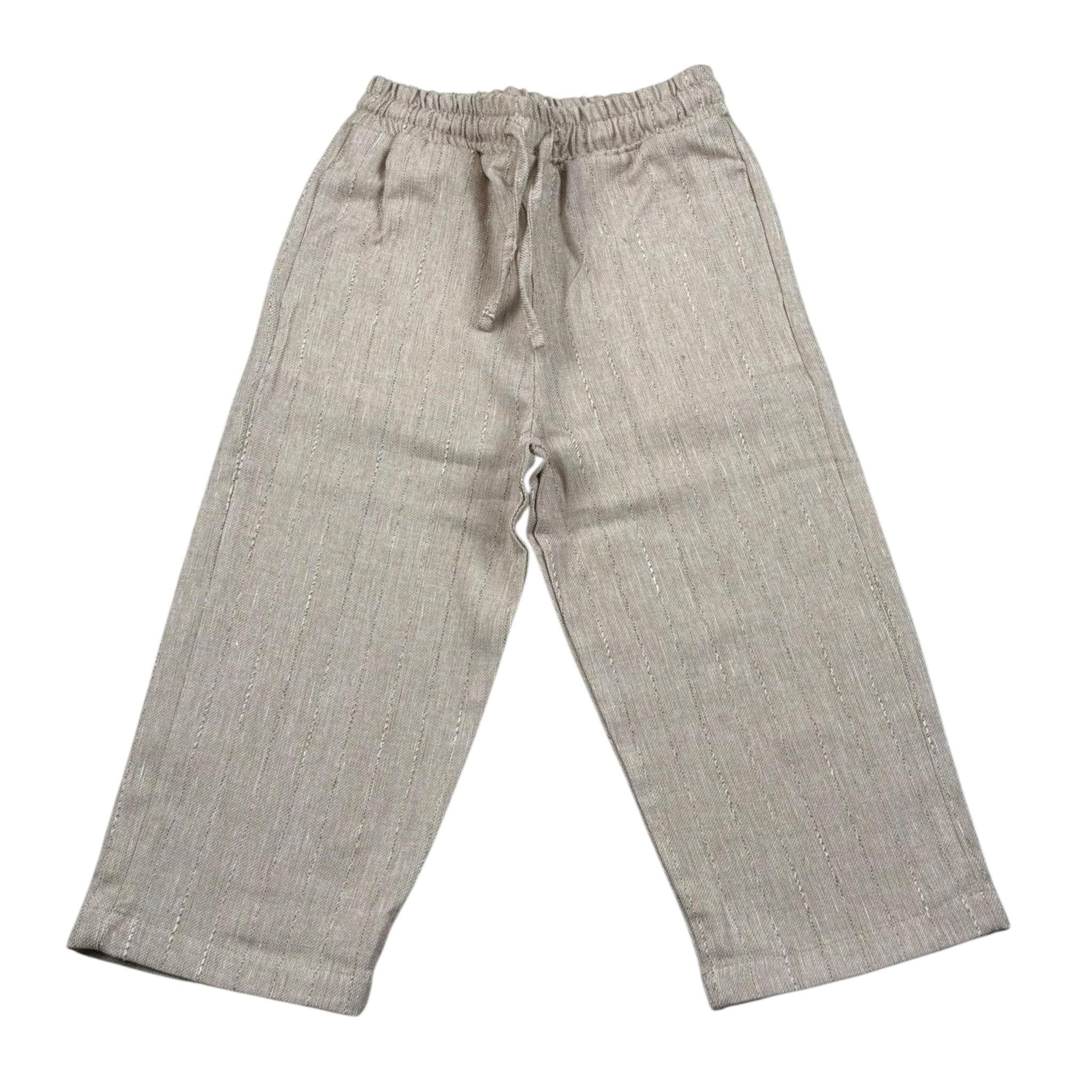 M+E' Pantalone Tinta Unita con Elastico In Vita per Bambino UEM0502X SABBIA M+E' 