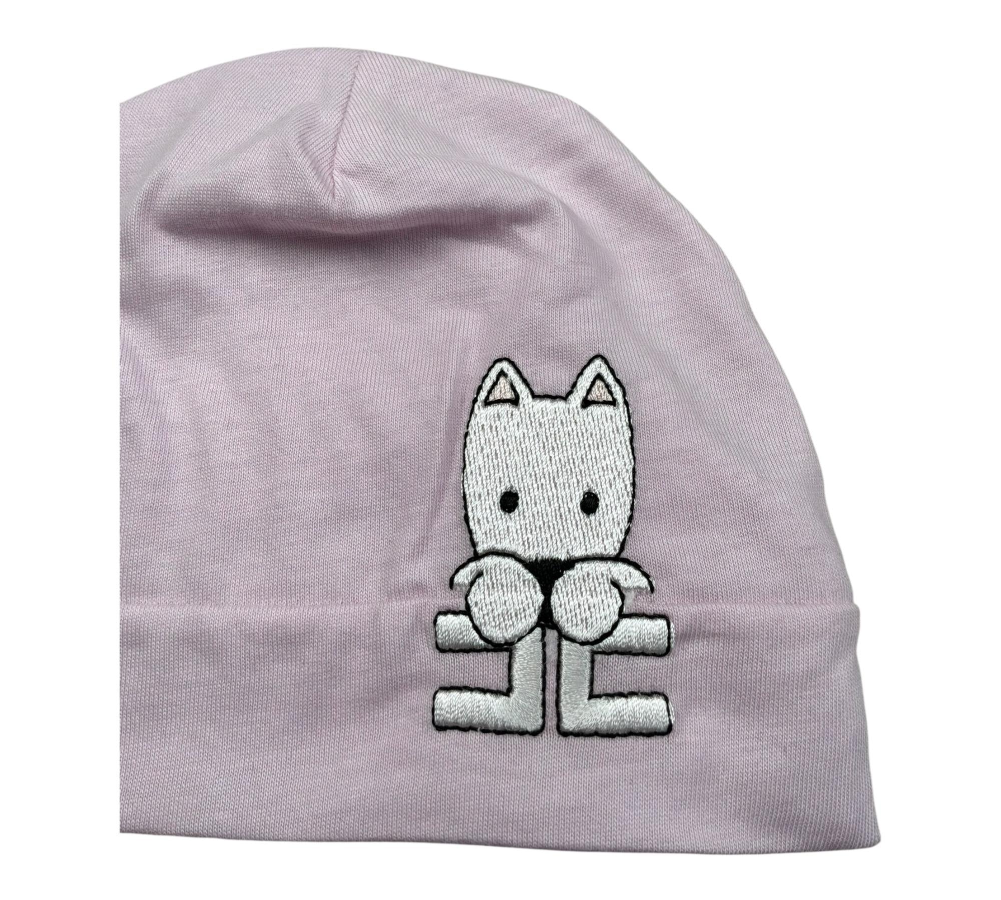 Elisabetta Franchi Cappello Tinta Unita con Ricamo per Neonata ENCP068X LILLA ELISABETTA FRANCHI 