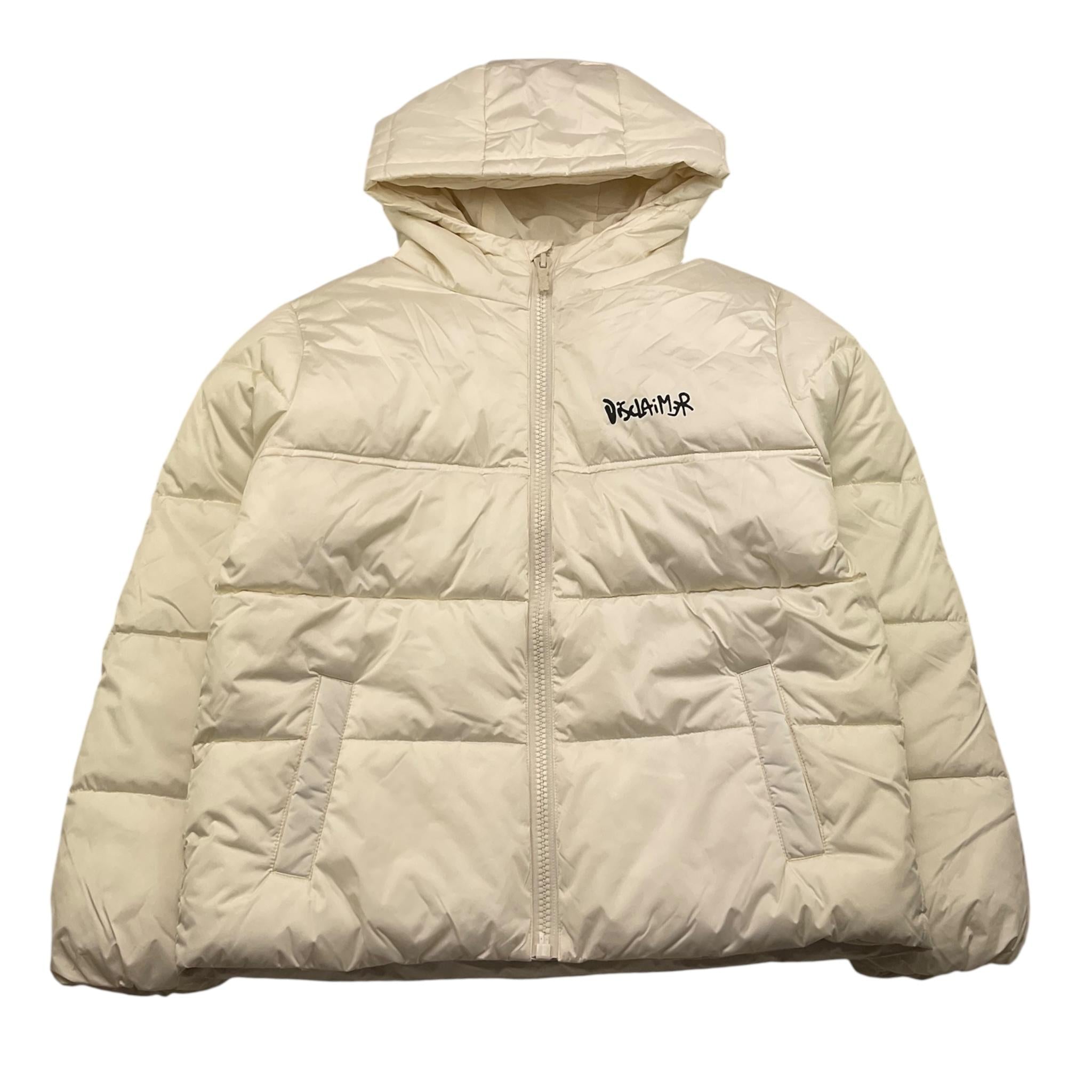 DISCLAIMER giubbino tinta unita con cappuccio e logo Panna per Bambino 24IDK58210XX PANNA DISCLAIMER 