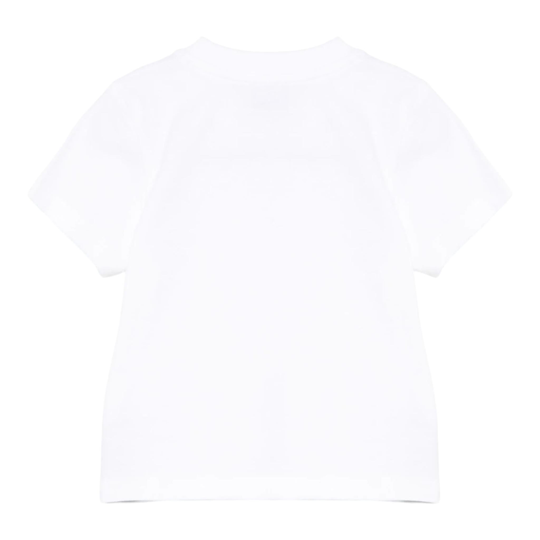 Moschino T-Shirt Girocollo Tinta Unita con Stampa per Neonato MUM045 BIANCO MOSCHINO 