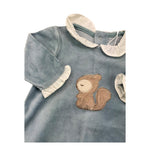 MAYORAL tutina manica lunga tinta unita in ciniglia Azzurro per Neonato 2777 AZZURRO MAYORAL 