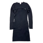 LIU JO abito mezza manica tinta unita con scaldacuore Nero per Bambina GF4196XX NERO LIU JO 