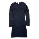 LIU JO abito mezza manica tinta unita con scaldacuore Nero per Bambina GF4196XX NERO LIU JO 