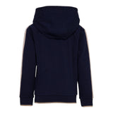 Eleventy Felpa Chiusa Con Cappuccio Tinta Unita Con Stampa In Contrasto Blu Per Bambino