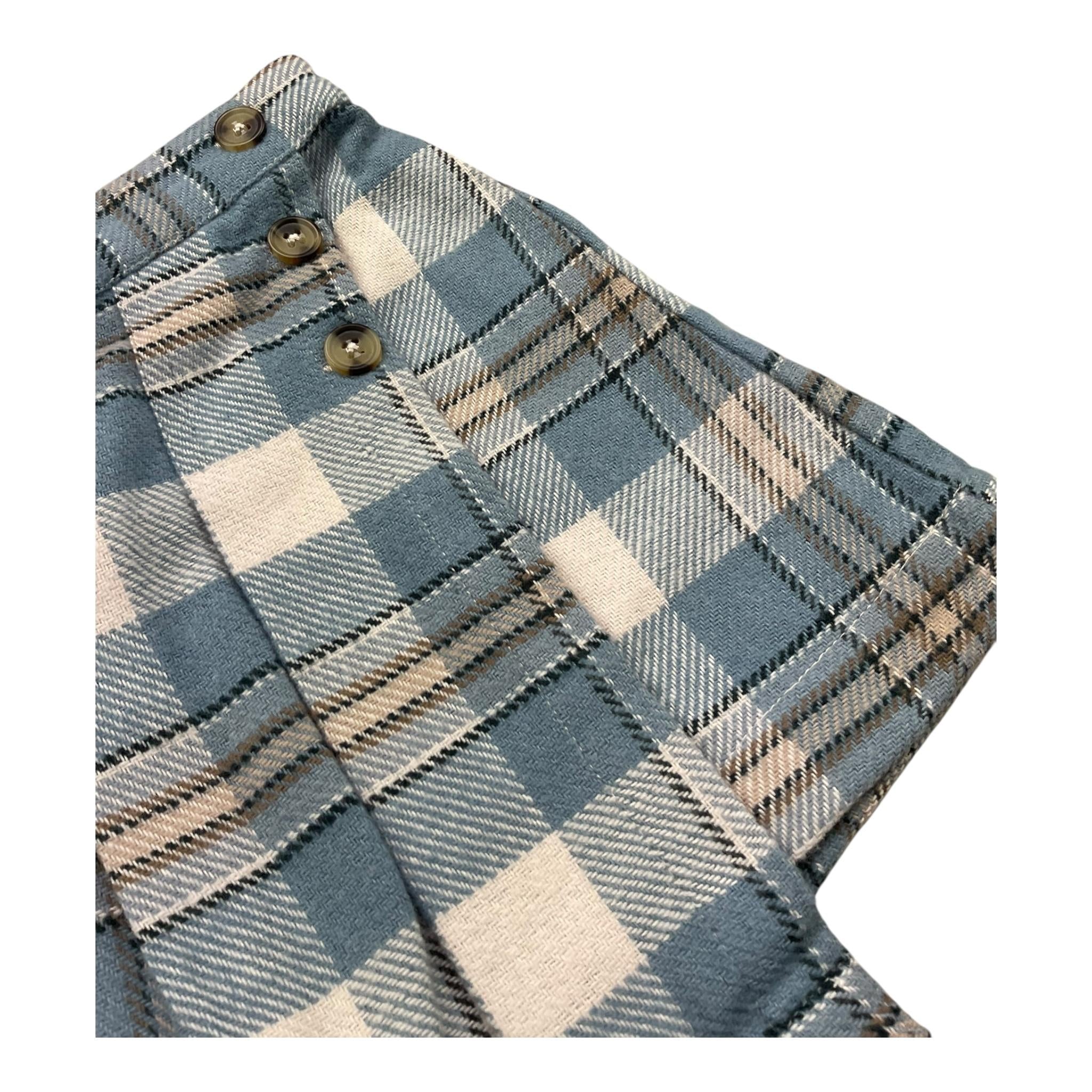 MAYORAL short tinta unita con fantasia scozzese Azzurro per Bambina 4909 AZZURRO MAYORAL 