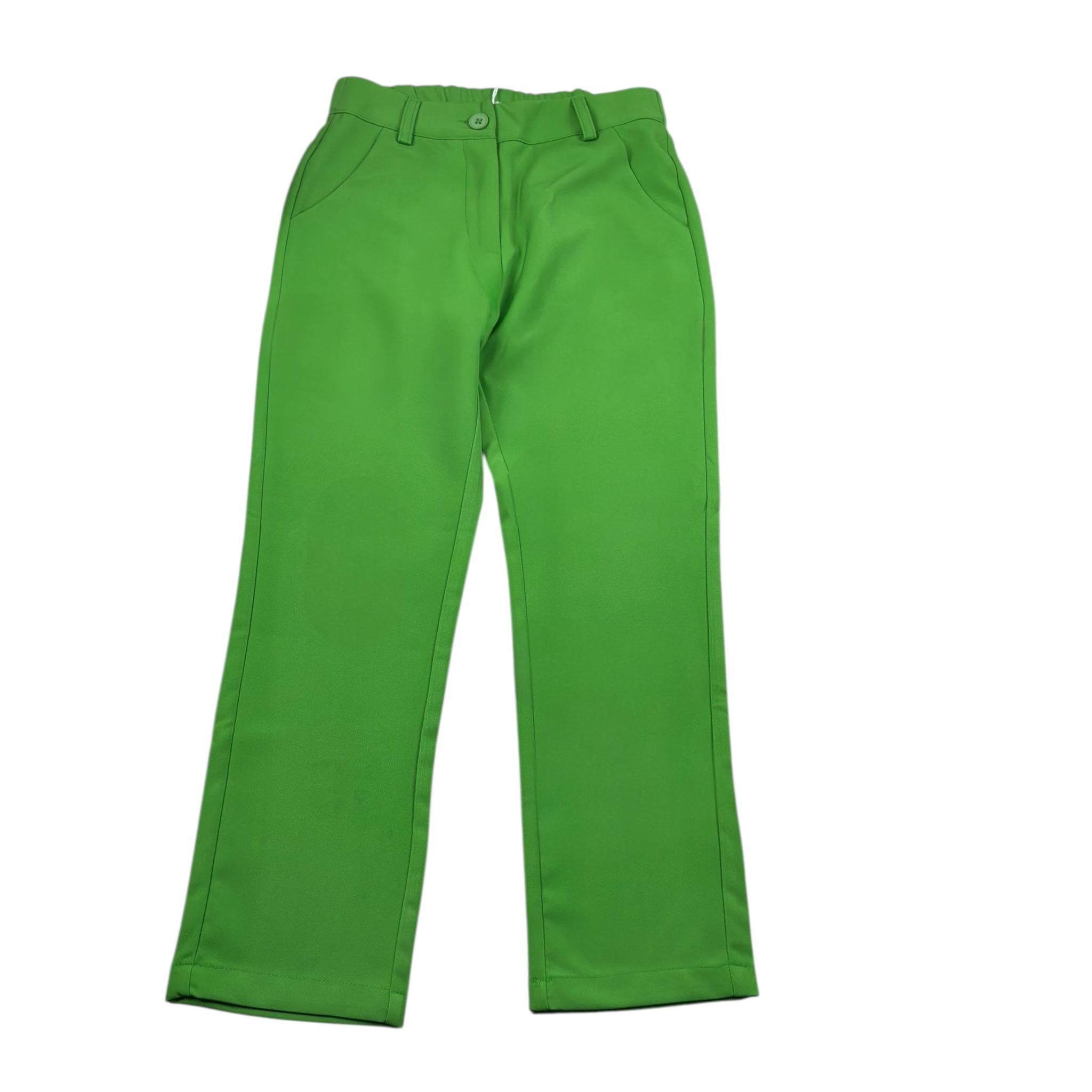 Y-Clu Pantalone Tinta Unita con Elastico In Vita per Bambina Y19171 VERDE Y-CLU 