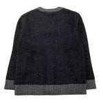BALMAIN cardigan scollo a v stampa logo Nero per Bambino BT9P60 NERO BALMAIN 
