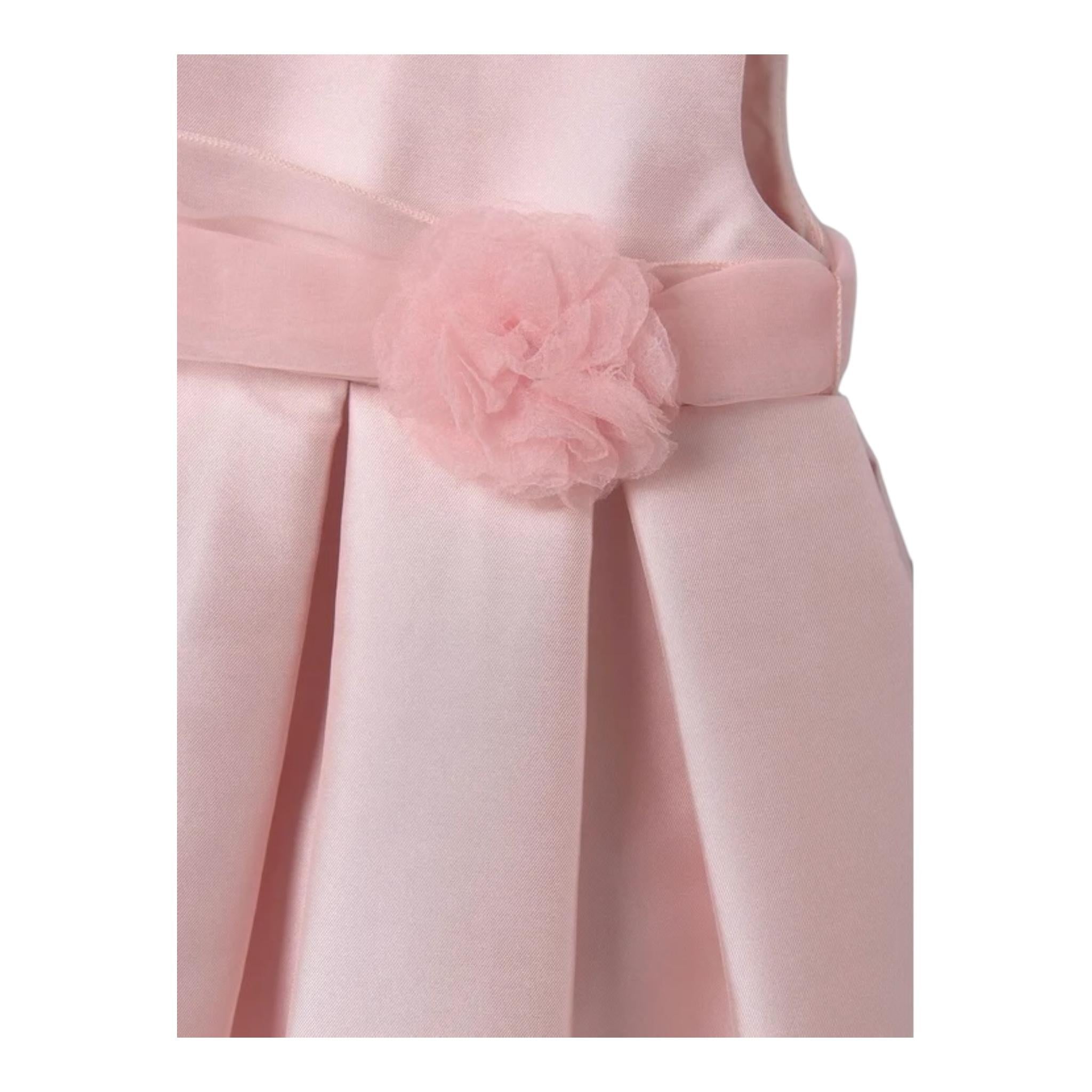 Abel & Lula Abito Cerimonia Tinta Unita Giromanica per Neonata 50098 ROSA ABEL & LULA 