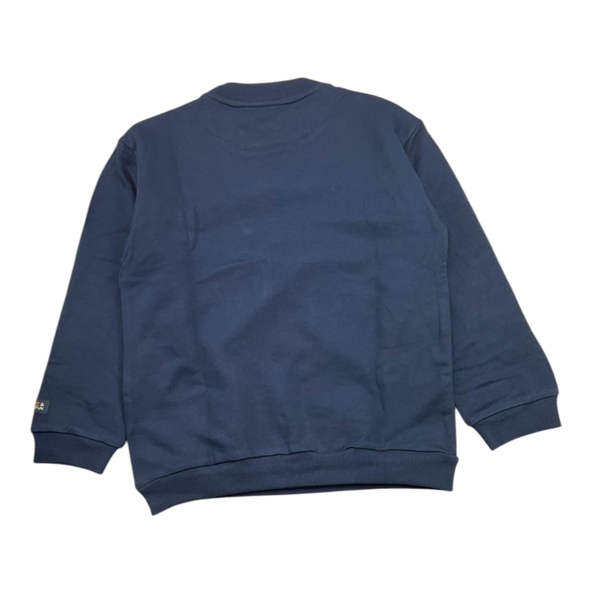 MAYORAL felpa tinta unita girocollo con stampa in rilievo Blu per Bambino 4454 BLU MAYORAL 