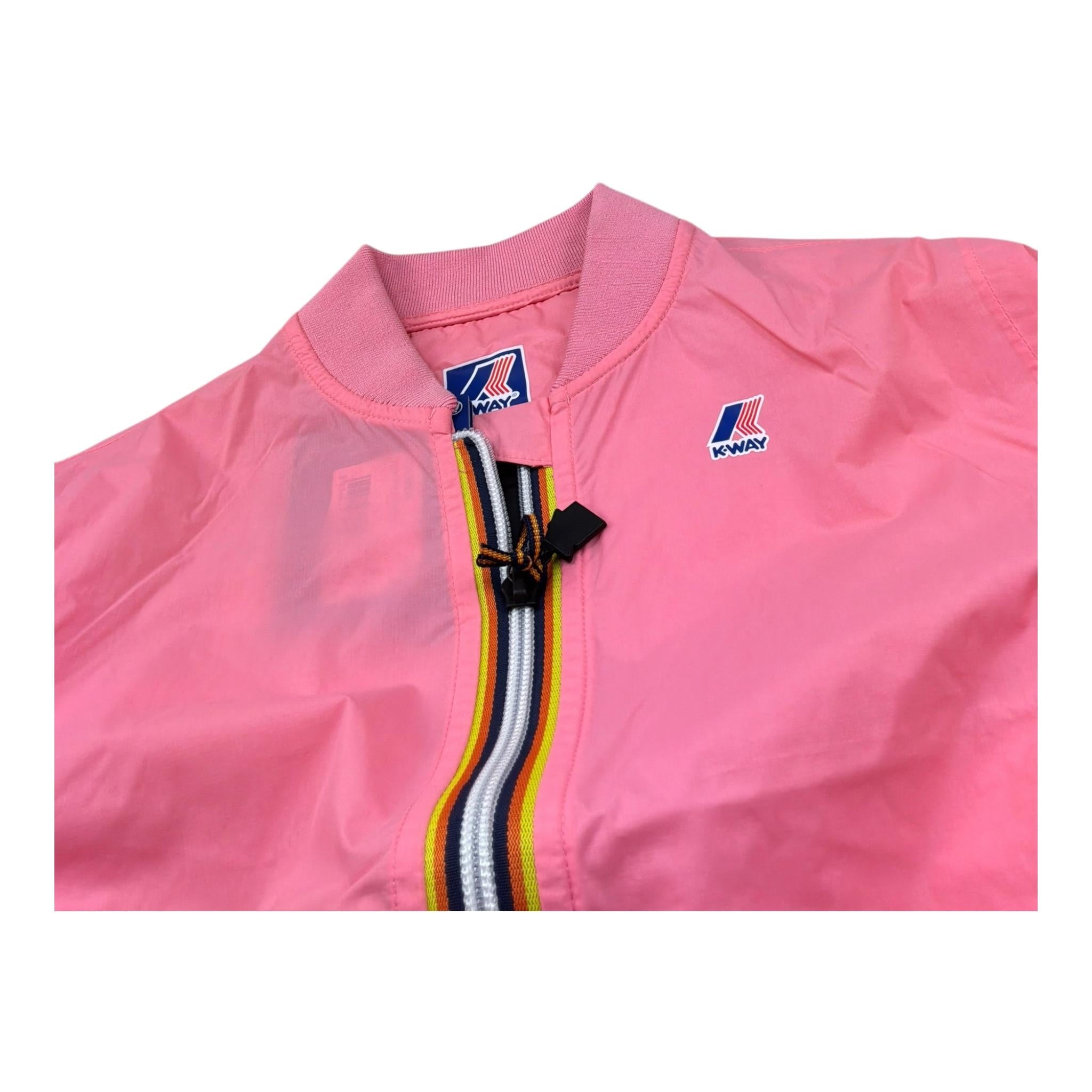 K-Way Giubbino Tinta Unit con Zip per Bambina K5138EW ROSA K-WAY 