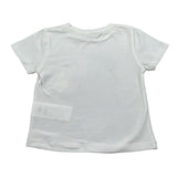 M+E' T-Shirt Girocollo tinta unita con Stampa Bianco per Neonata 1UE1862 BIANCO M+E' 