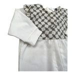 Elisabetta Franchi Tutina Manica Lunga Tinta Unita con Stampe per Neonata ENTU51 BIANCO ELISABETTA FRANCHI 