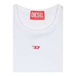 Diesel Canotta Tinta Unita con Logo per Bambina J02238 BIANCO DIESEL 