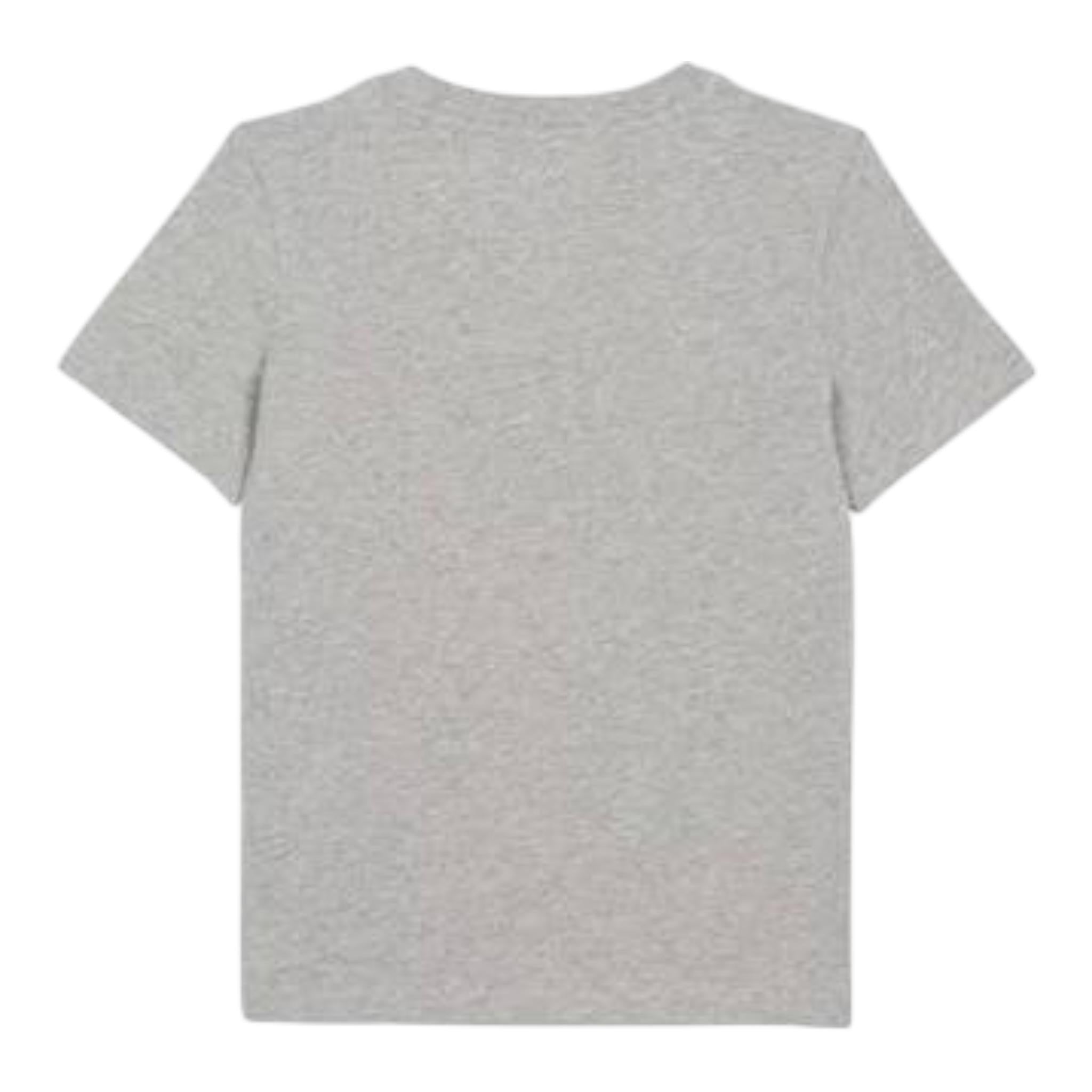 Balmain T-Shirt Girocollo Tinta Unita con Logo per Bambino BV8P41 GRIGIO BALMAIN 