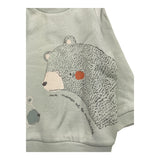 YATSI BABY completo felpa girocollo tinta unita con stampa-pantalone Verde acqua per Neonato 24433530 VERDE ACQUA YATSI BABY 