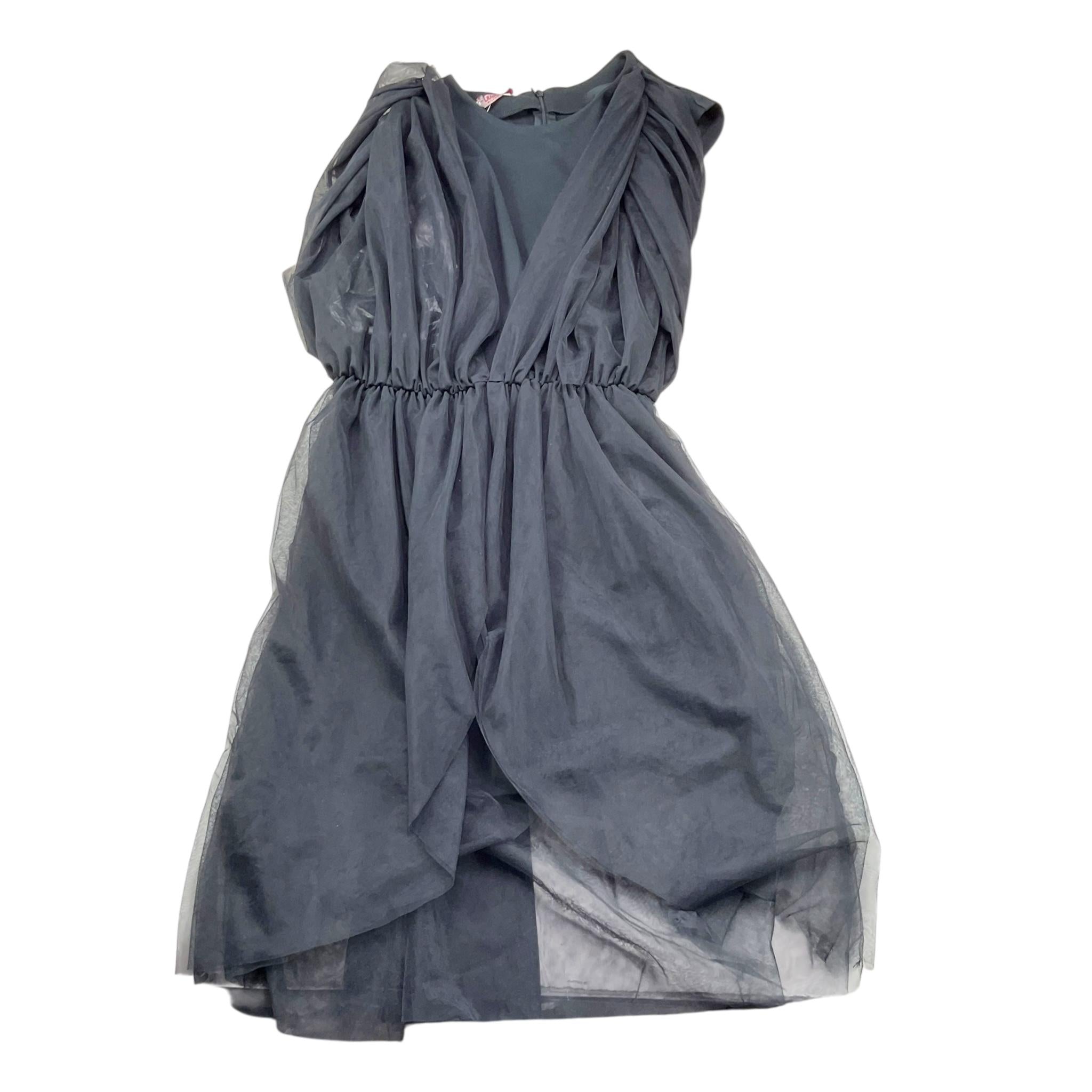 Liu Jo Abito Tinta Unita con Tulle E Cintura per Bambina GA5147 NERO LIU JO 