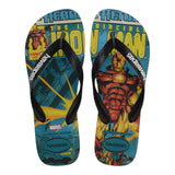Havaianas Flip-Flops, einfarbig, mit grünem Spiderman-Muster für Jungen