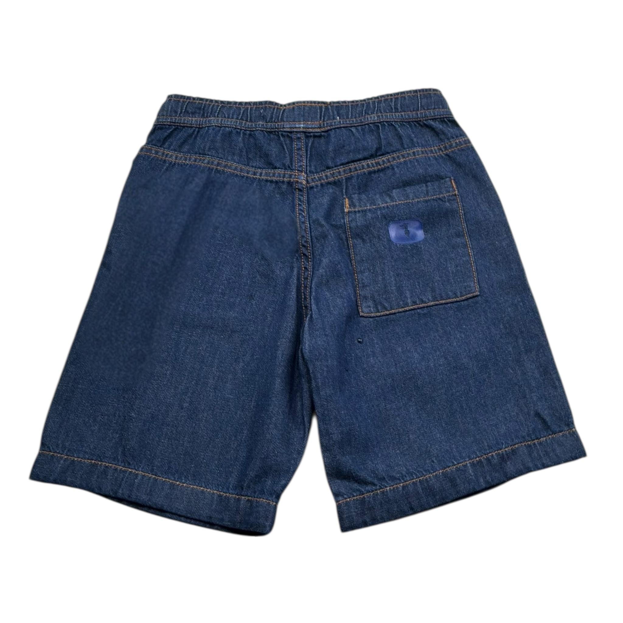 Trussardi Bermuda In Denim Tinta Unita con Elastico In Vita per Bambino TBP26120BE BLU TRUSSARDI 