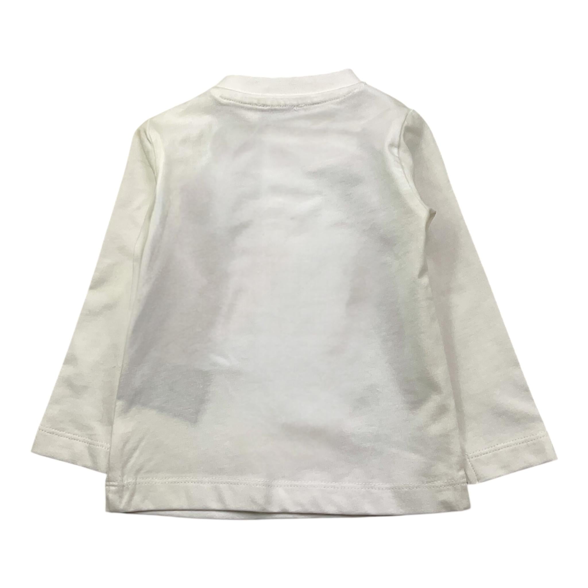 TRUSSARDI shirt girocollo tinta unita con stampa Bianco per Neonato TIA25017TS BIANCO TRUSSARDI 