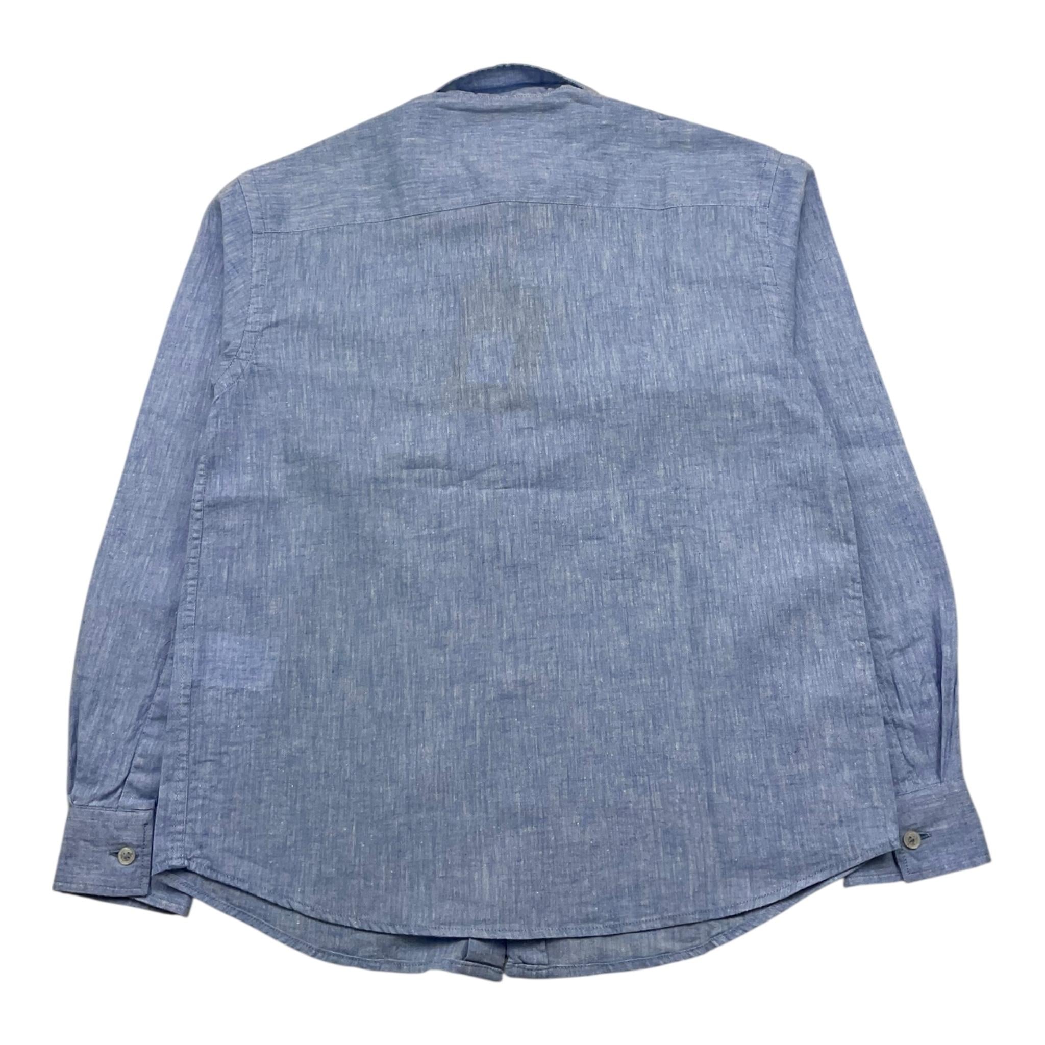 Paolo Pecora Camicia Manica Lunga Tinta Unita per Bambino PP4042 AZZURRO PAOLO PECORA 