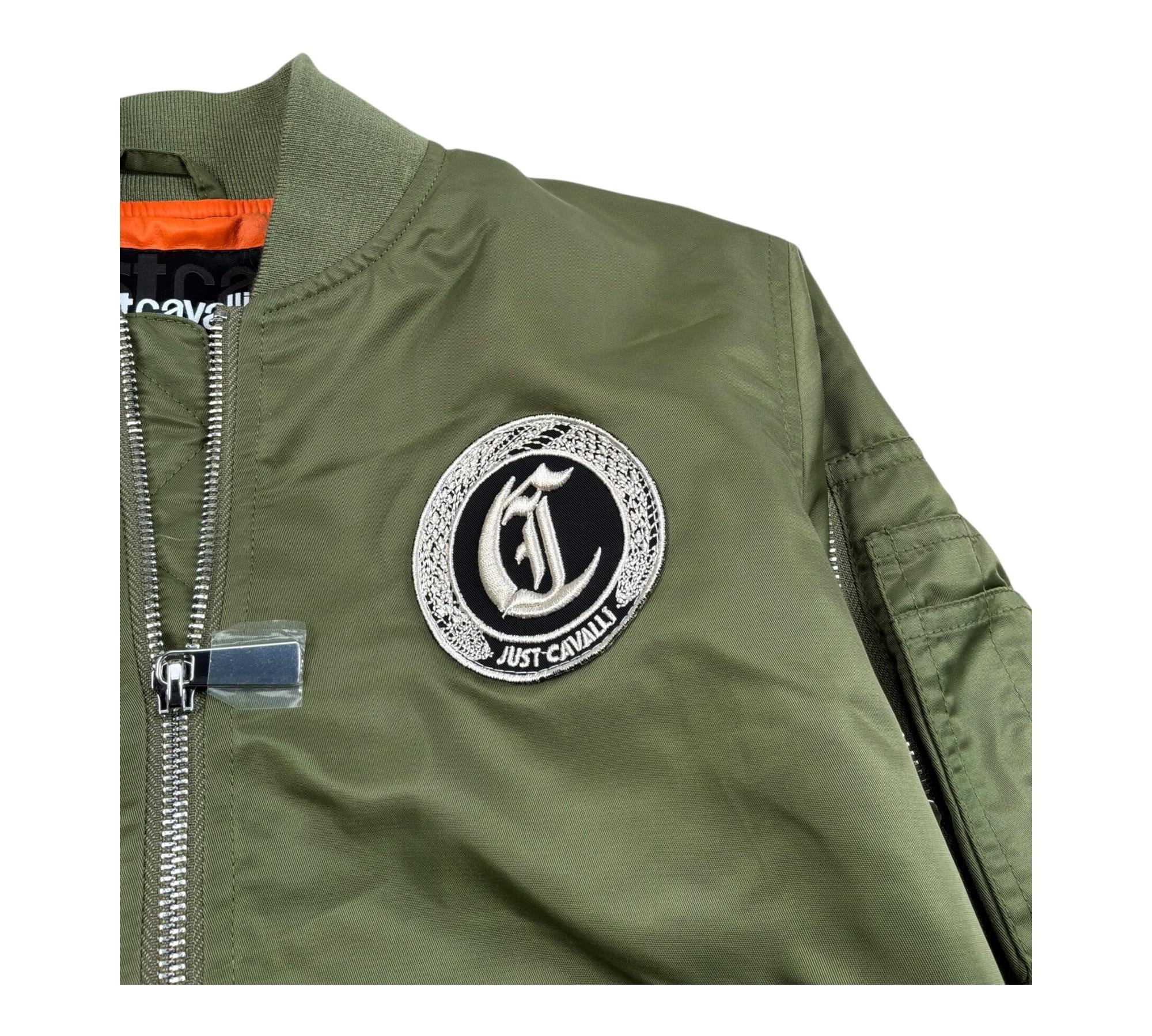 Just Cavalli Giubbino Tinta Unita con Zip per Bambino JBP26105GB VERDE JUST CAVALLI 