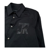 John Richmond Camicia Tinta Unita con Bottoni per Bambino RBP26029CA NERO JOHN RICHMOND 