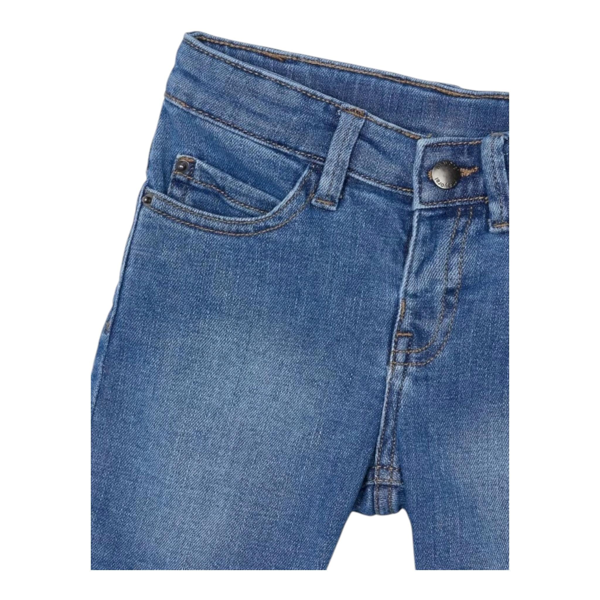 Mayoral Bermuda In Denim Tinta Unita con Girovita Regolabile per Bambino 237X BLU MAYORAL 