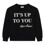 Moschino Felpa Chiusa Girocollo Tinta Unita per Bambino HDF06B NERO MOSCHINO 