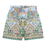 Etro Short Tinta Unita con Stampa per Bambina GW6Q79 AZZURRO ETRO 