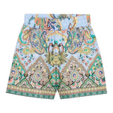 Etro Short Tinta Unita con Stampa per Bambina GW6Q79 AZZURRO ETRO 