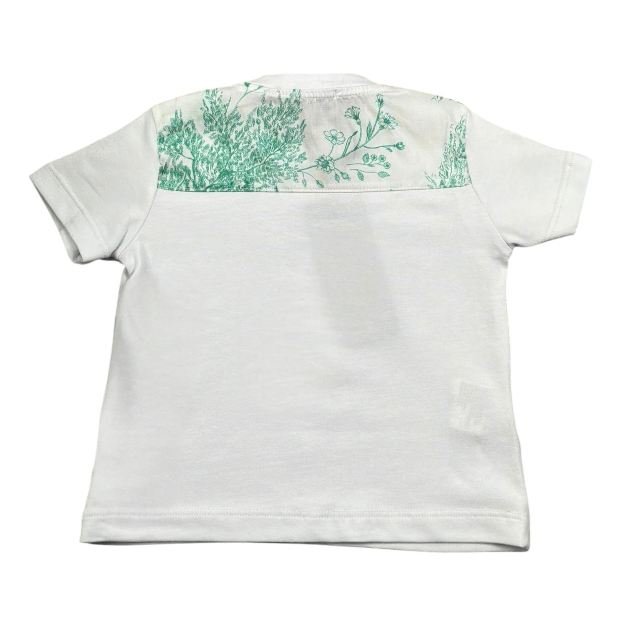 Daniele Alessandrini T-Shirt Tinta Unita con Stampa per Neonato 1296M00223X BIANCO DANIELE ALESSANDRINI 