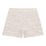 Guess Short Tinta Unita Con Microapplicazioni In Maglia Rosa Per Bambina