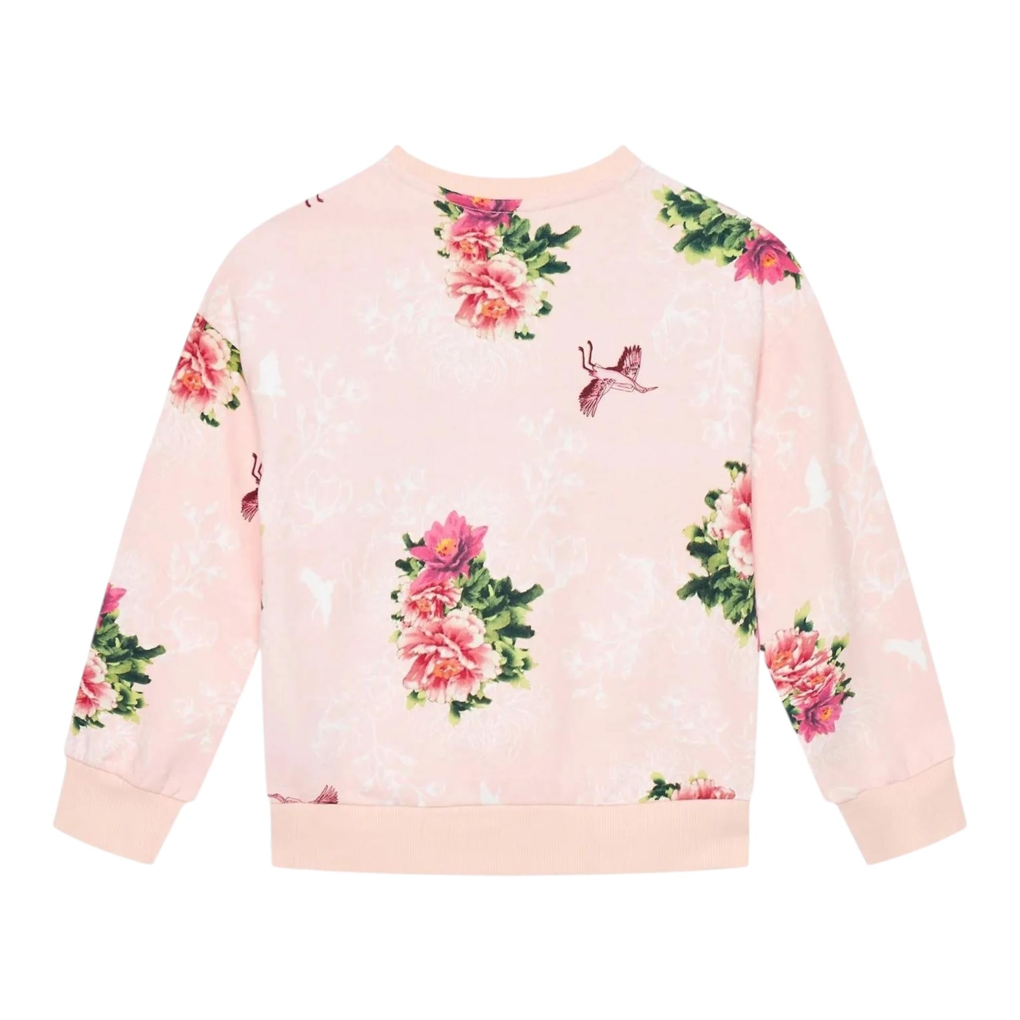 GUESS felpa chiusa girocollo stampa fantasia Rosa per Neonata K4YQ05KA6R33 ROSA GUESS 
