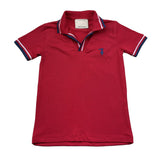 polo mezza manica tinta unita con logo TBP26003PO ROSSO TRUSSARDI 