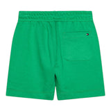 Tommy Hilfiger Bermuda Tuta Tinta Unita con Logo per Bambino KB0KB09481 VERDE TOMMY HILFIGER 