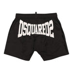 Dsquared2 Costume Tinta Unita Modello Bermuda con Stampa per Bambino DQ0271 NERO DSQUARED2 