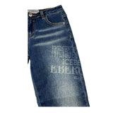 ICEBERG jeans tinta unita con girovita regolabile Blu per Bambino PTICE5307B BLU ICEBERG 