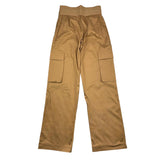 Manila Grace Pantalone Tinta Unita Modello Palazzo Cammello per Bambina