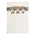 MOSCHINO felpa tinta unita con cappuccio e stampa Panna per Bambina HMF07KX PANNA MOSCHINO 
