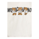 MOSCHINO felpa tinta unita con cappuccio e stampa Panna per Bambina HMF07KX PANNA MOSCHINO 