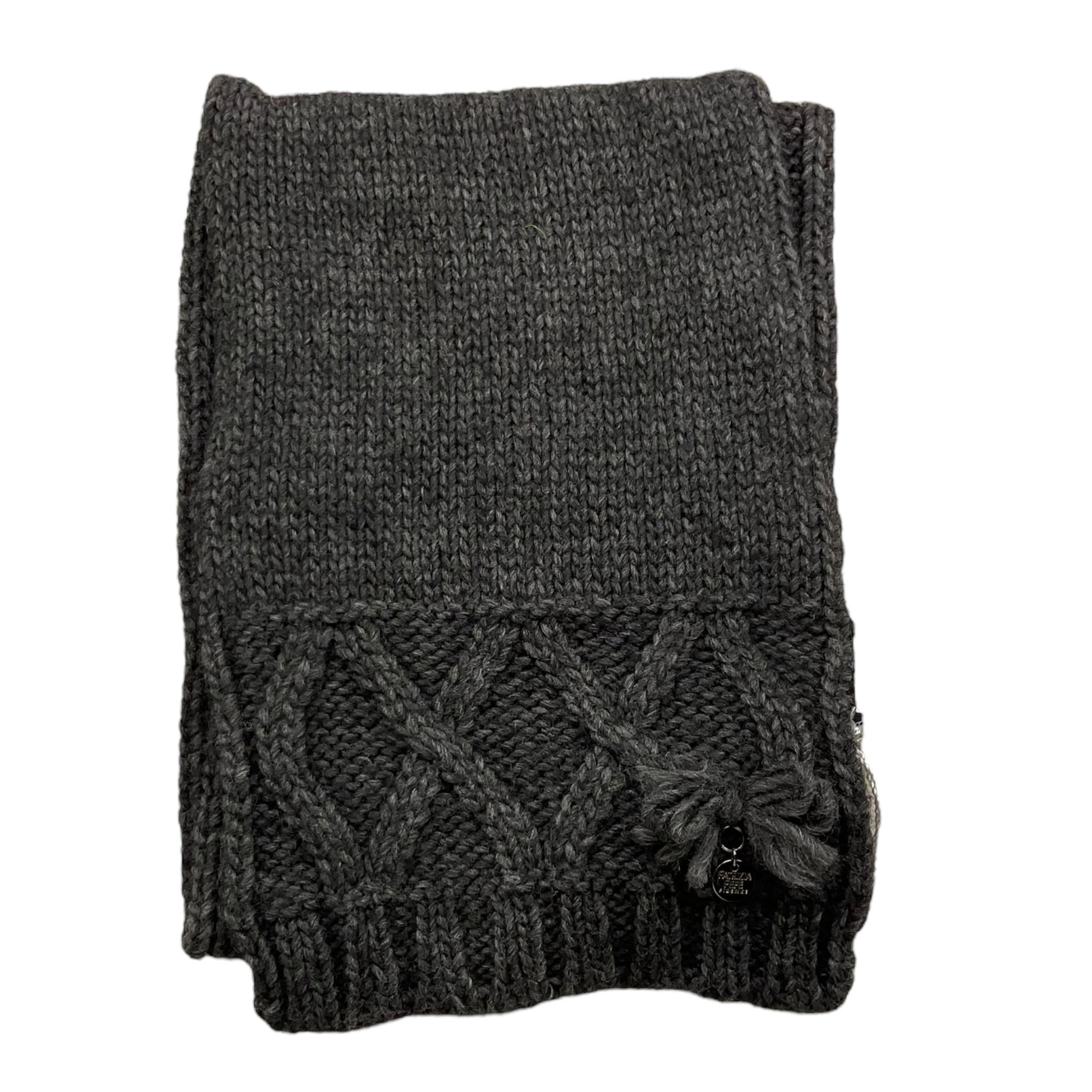 PATRIZIA PEPE sciarpa tinta unita con applicazione logo Grigio per Bambina PJFSP03 GRIGIO PATRIZIA PEPE 