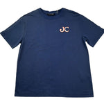 Just Cavalli T-Shirt Girocollo Tinta Unita con Logo per Bambino JBP26092TS BLU JUST CAVALLI 