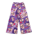 MOUSSE pantalone tinta unita con stampa orsi Viola per Bambina PNTA VIOLA MOUSSE 