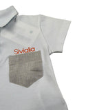 Siviglia Polo Mezza Manica Tinta Unita con Taschino per Bambino SVNTS17280J BIANCO SIVIGLIA 
