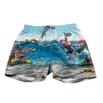 Molo Costume Modello Boxer Tinta Unita con Stampa per Bambino 8S22P405 AZZURRO MOLO 